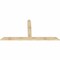 Ekena Millwork Portland Rough Sawn Timber Gable Bracket, Douglas Fir, 96"W x 48"H x 2"D x 6"F, 12/12 Pitch GBW096X48X0206POR00RDF - alternate 5